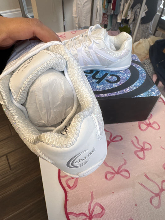 NWT GK Elite Kids' Chasse Flash Glitter Cheer Shoes with box 5