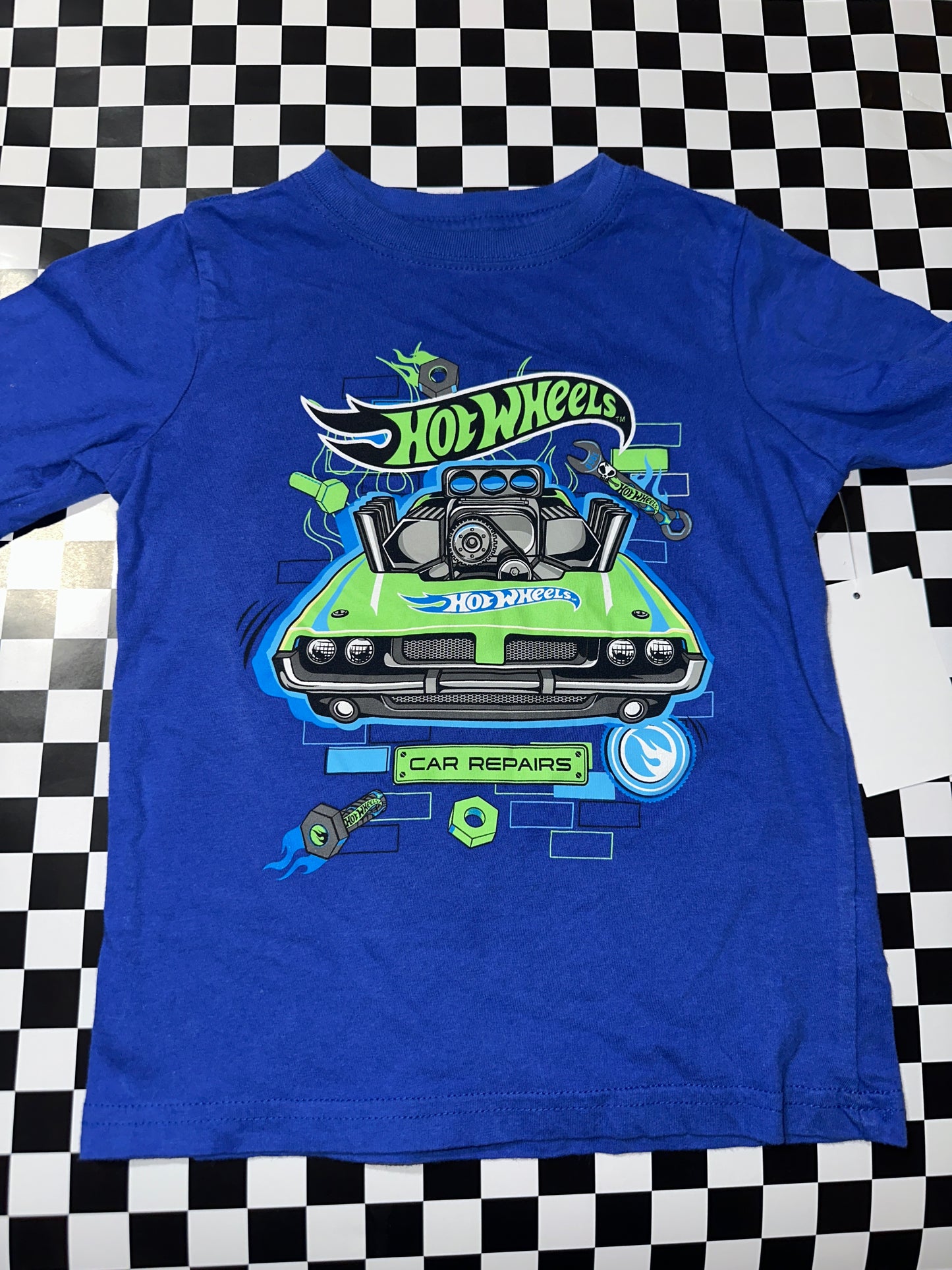 Hot Wheels blue Boys Tshirt size 4