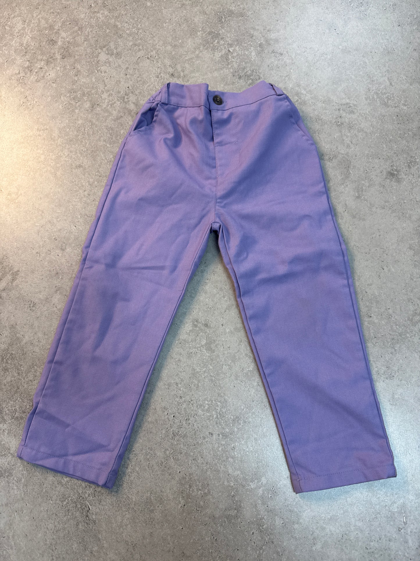 lavender boys' formal suit set vest and matching pants