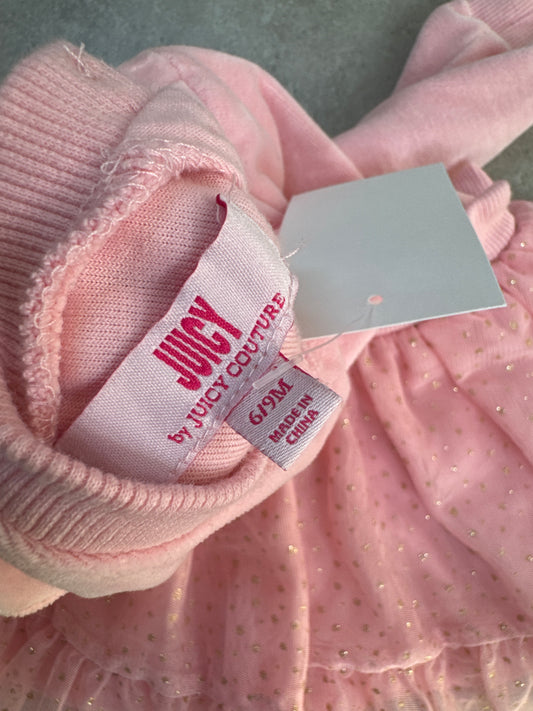pink Juicy Couture velour and tulle tutu dress