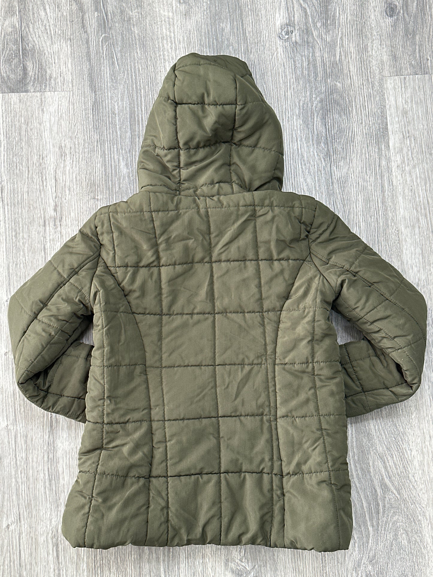 New York & Company green hooded puffer jacket