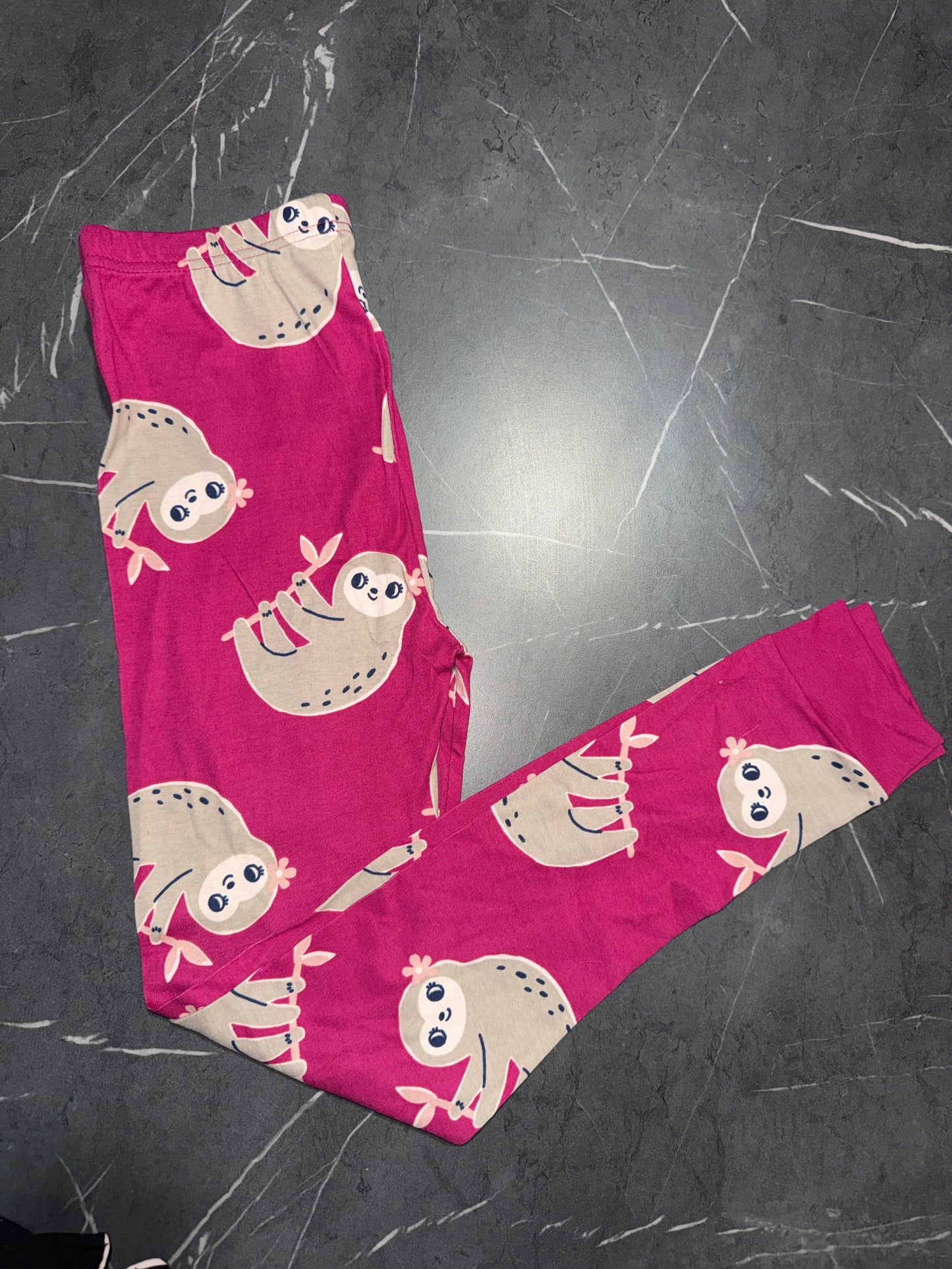 New Carter's Girls Sloth Pajama Set Snug fit Pink