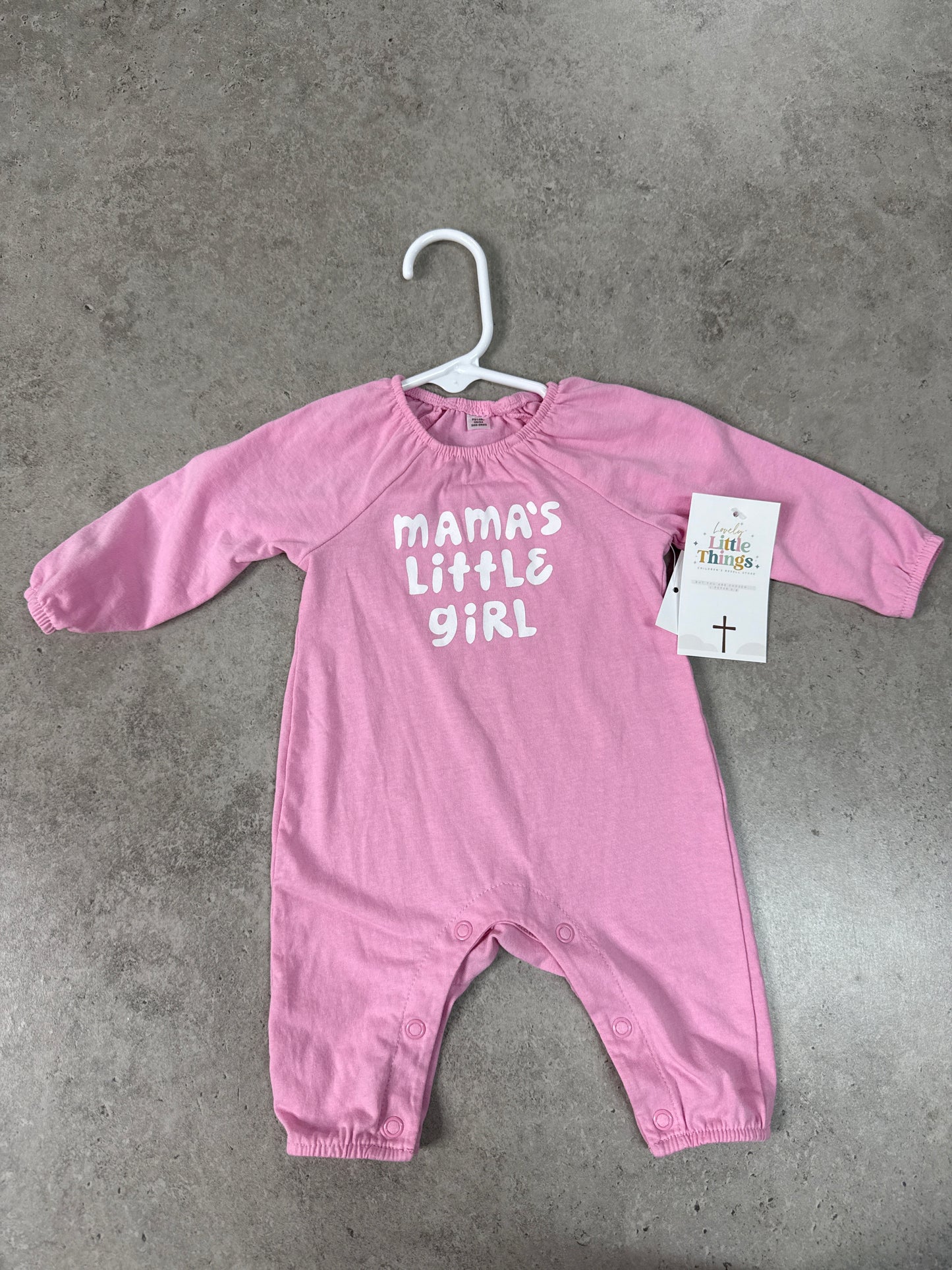Okie Dokie Baby Girls Round Neck Long Sleeve Jumpsuit