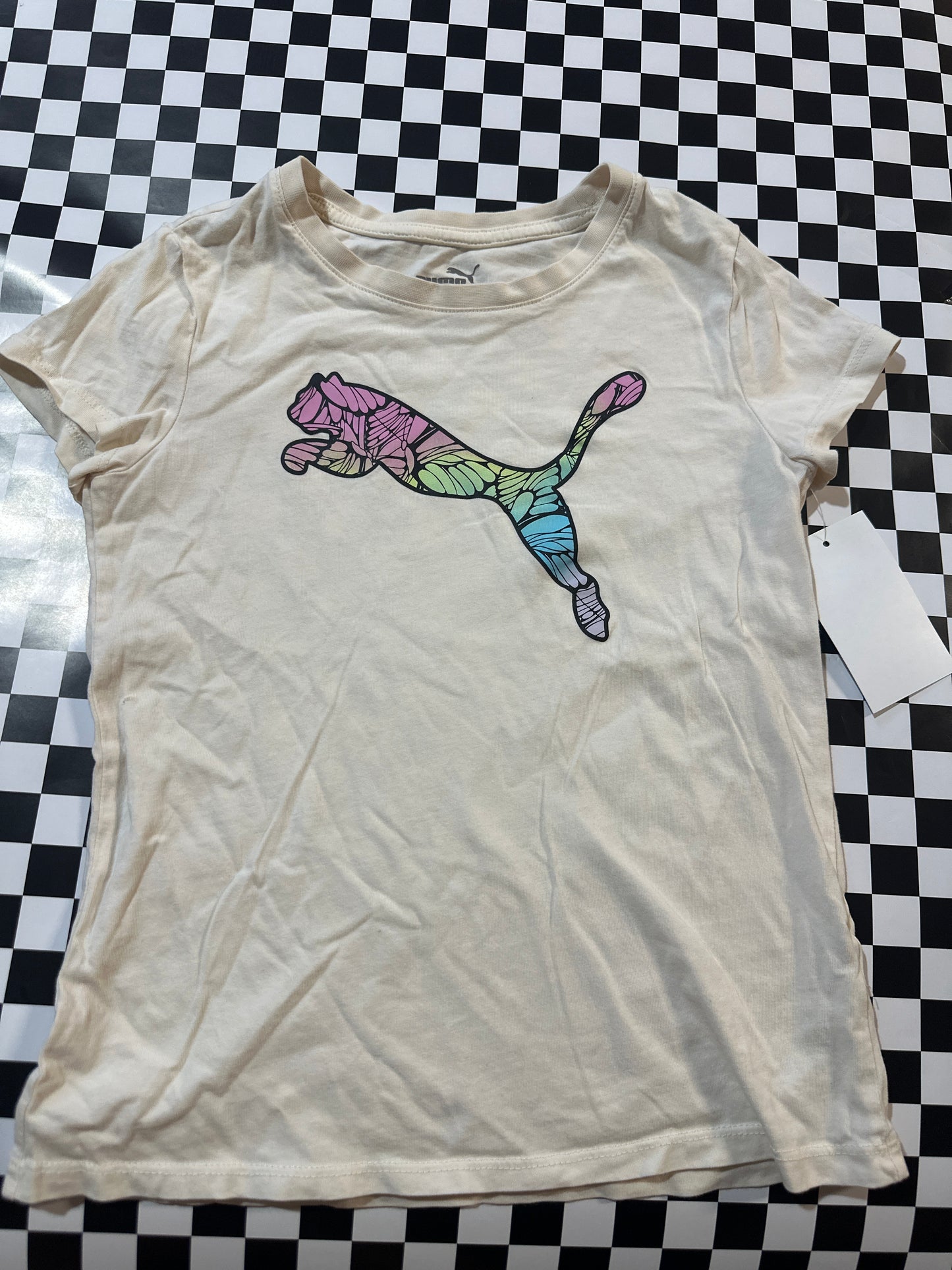 Puma girls shirt size 8-10 beige