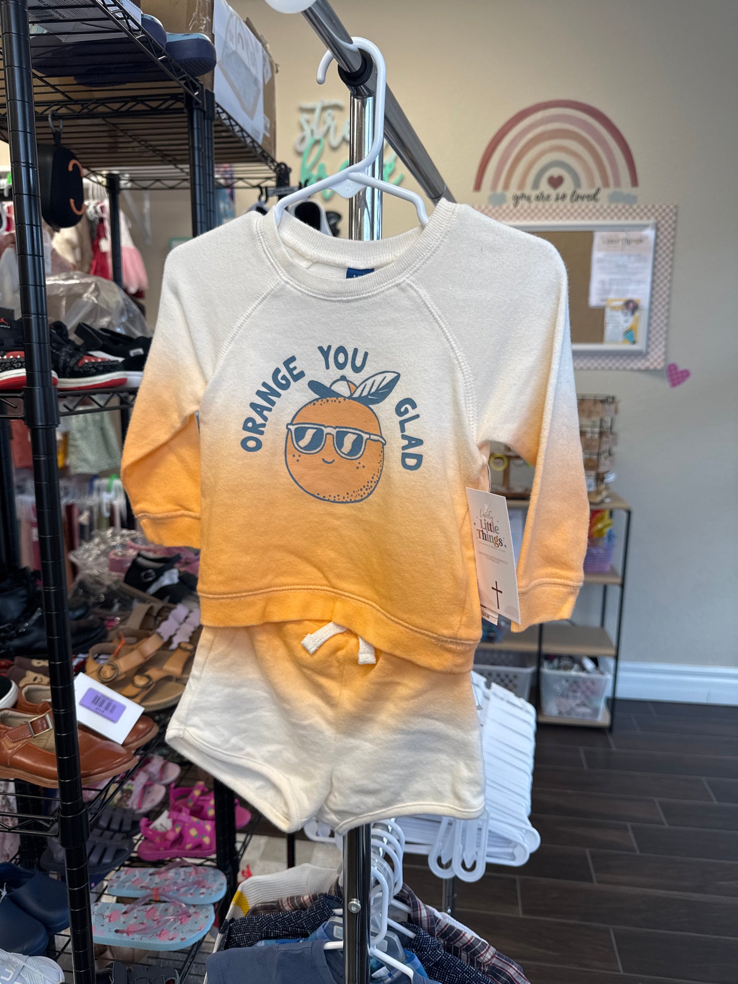 NWT summer set “orange you glad”