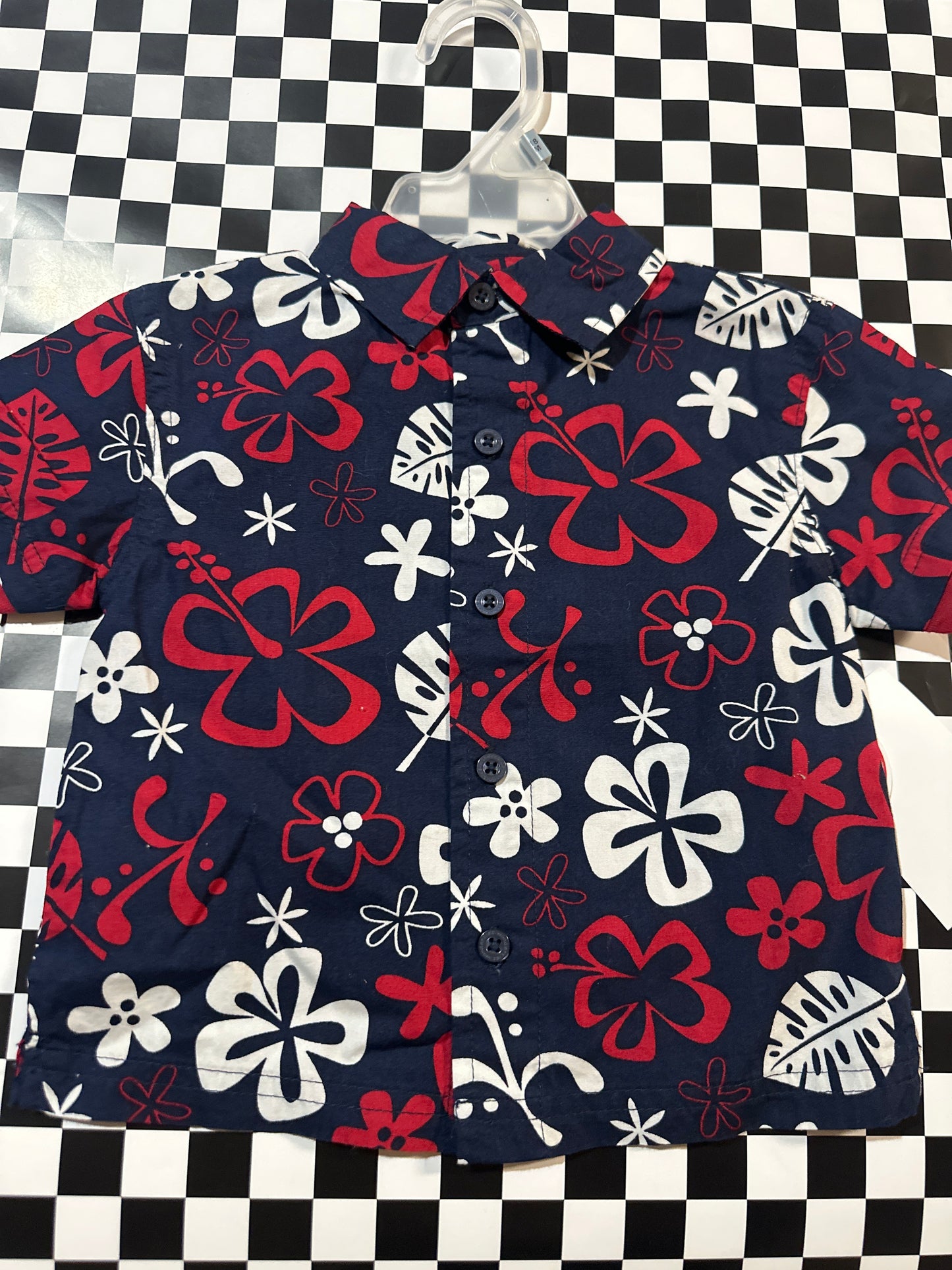 Wonder Kids boys Collard Shirt size 18 months blue