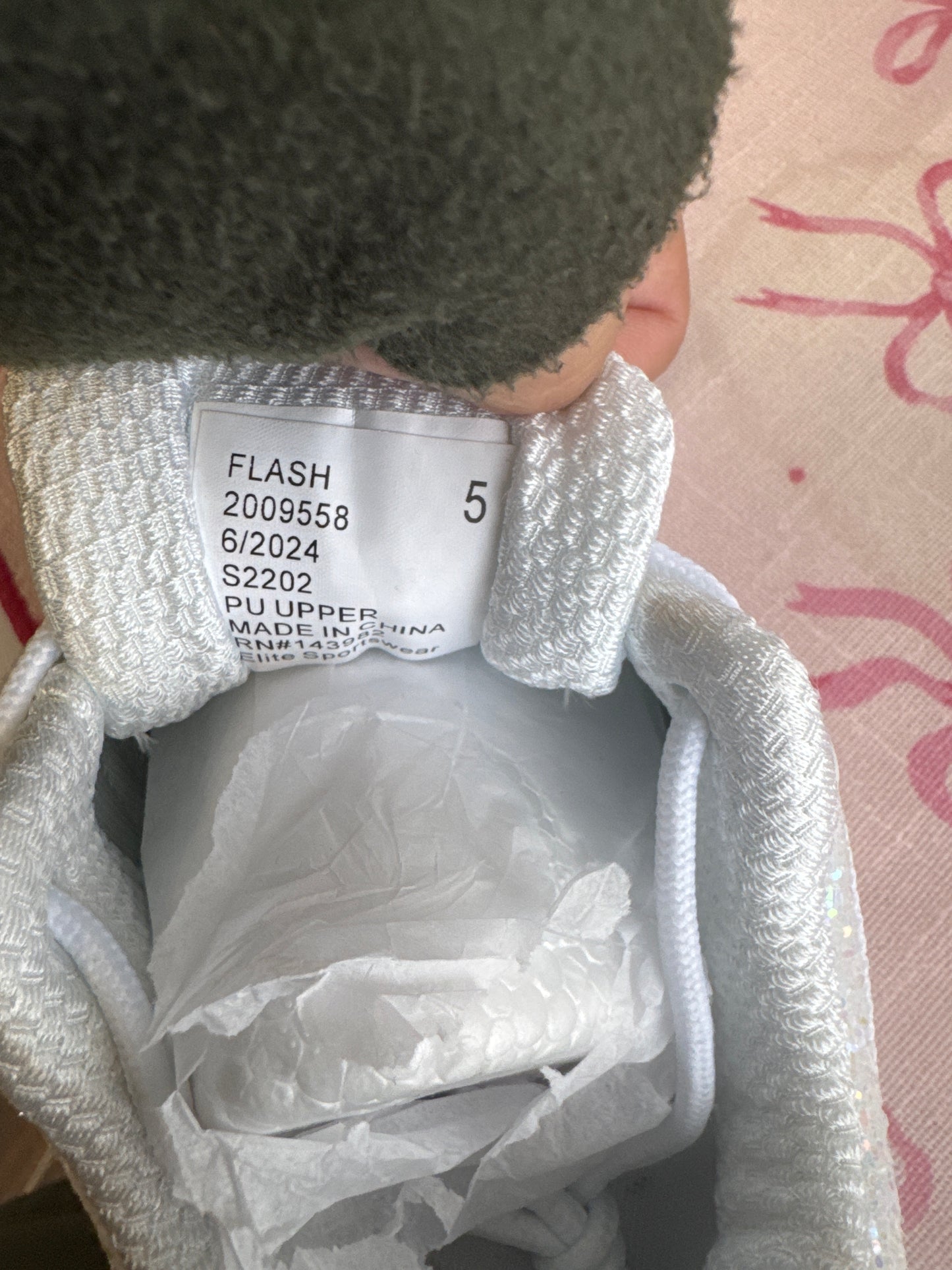 NWT GK Elite Kids' Chasse Flash Glitter Cheer Shoes with box 5