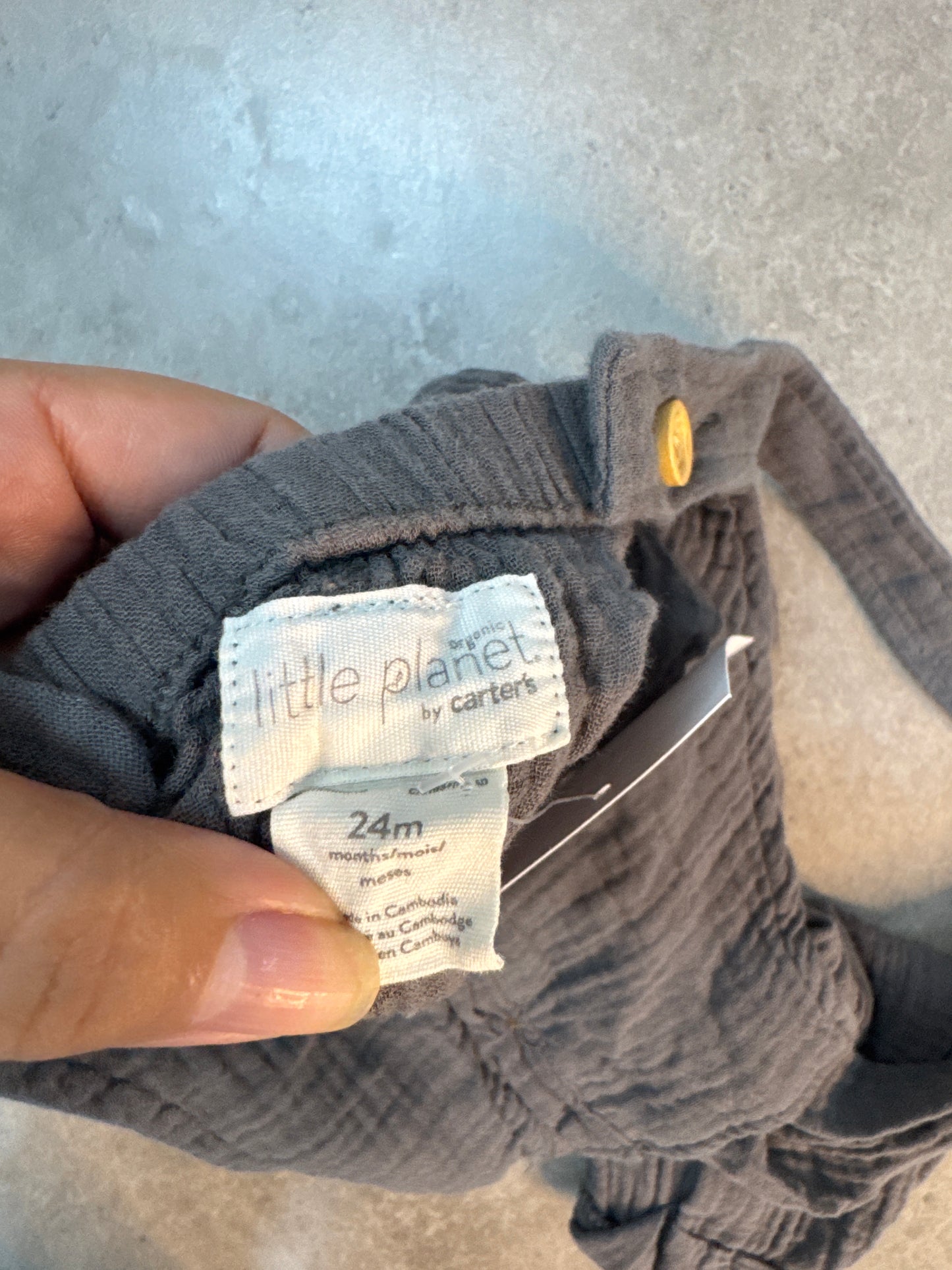 Little planet organic overalls, 24 months