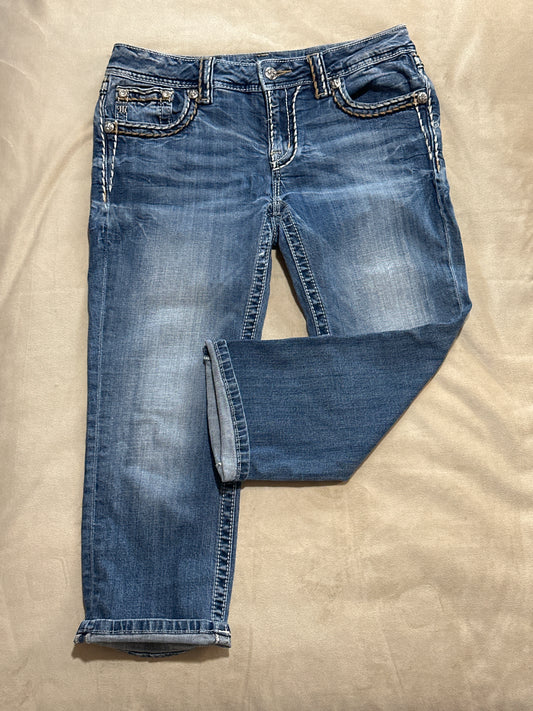 MissMe signature Cuffed Capris size 30