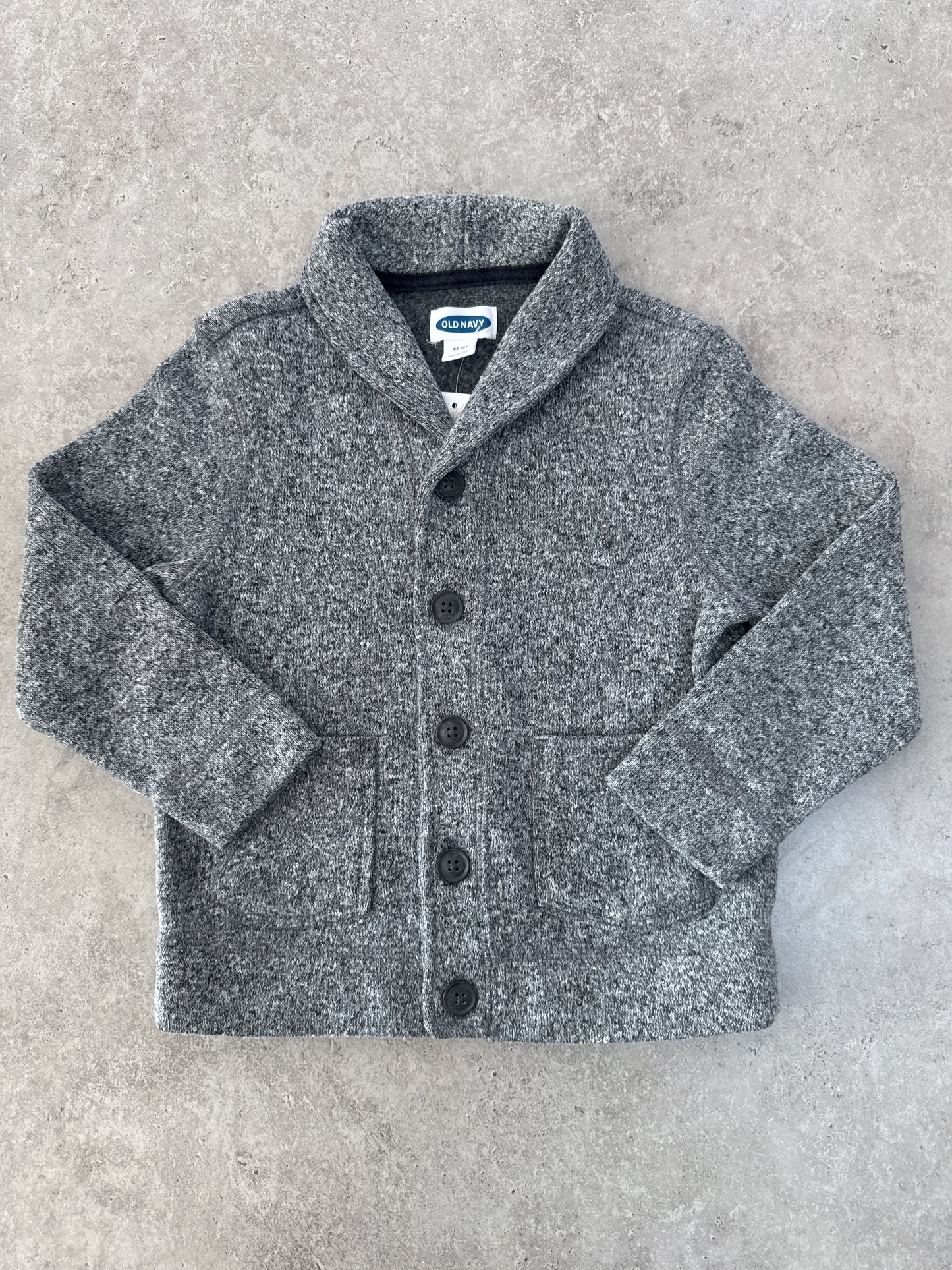 Old Navy Sweater-Knit Button-Front Cardigan for boys in Gray