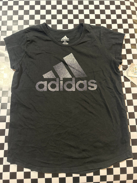 Adidas girls shirts black size 10-12
