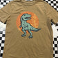 Tommy Bahama Boys Dino shirt size 5/6 brown