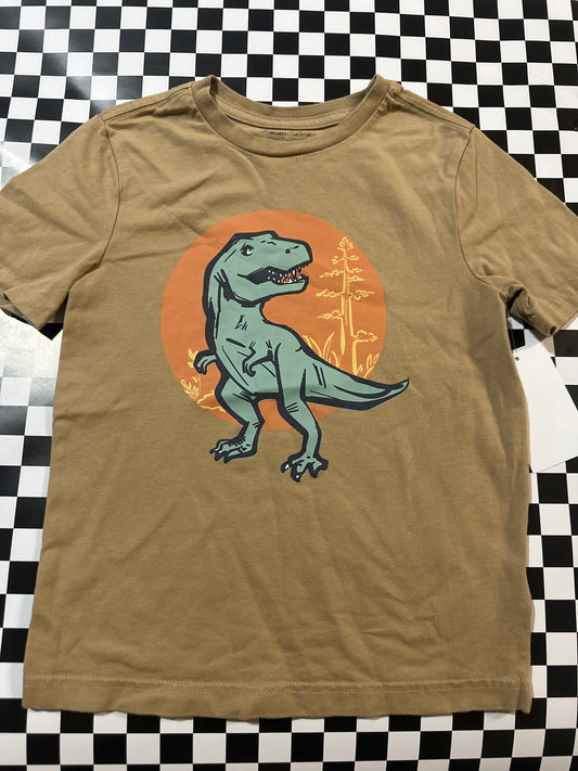 Tommy Bahama Boys Dino shirt size 5/6 brown