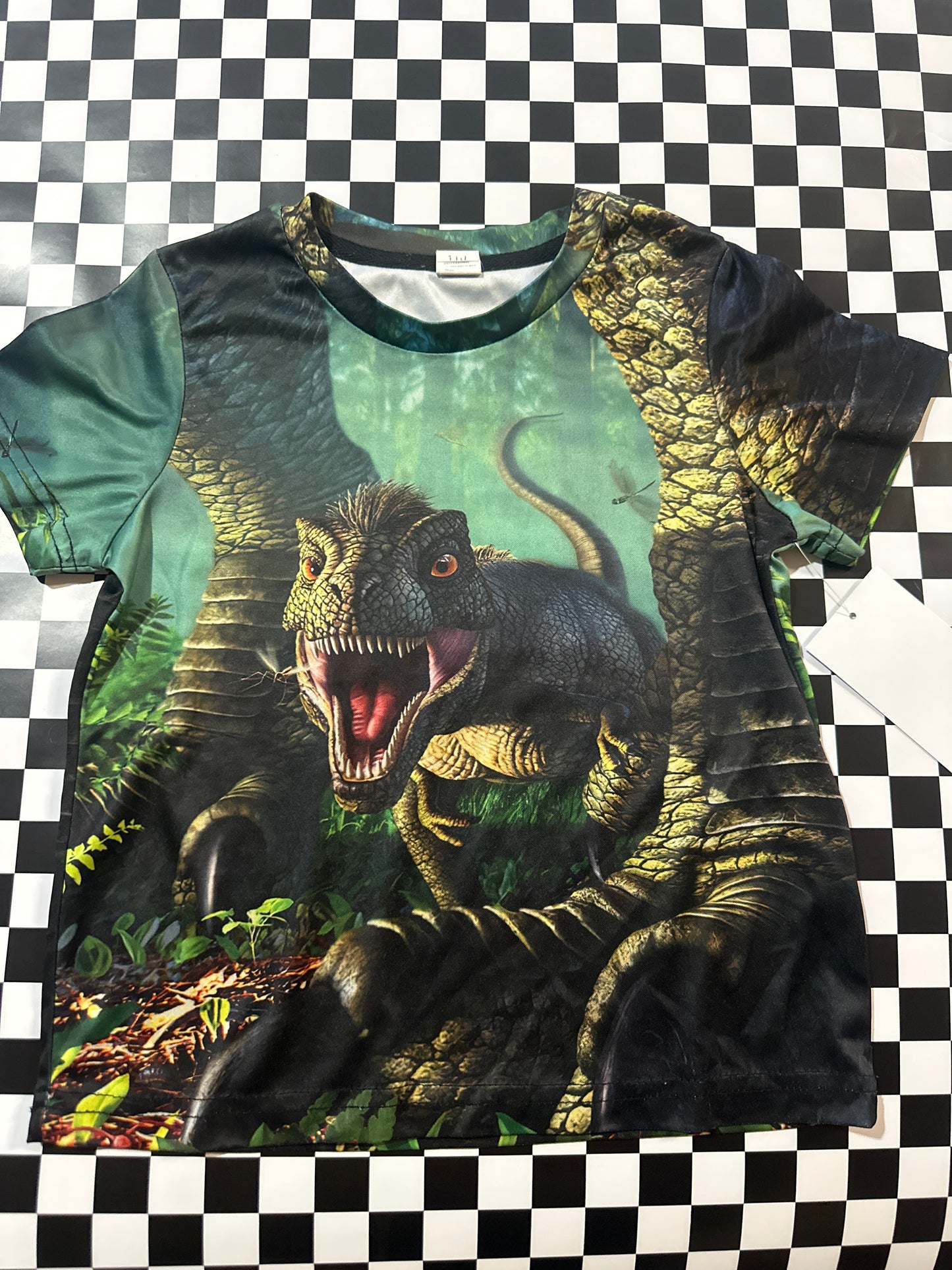 Dino Tshirt size 3T green