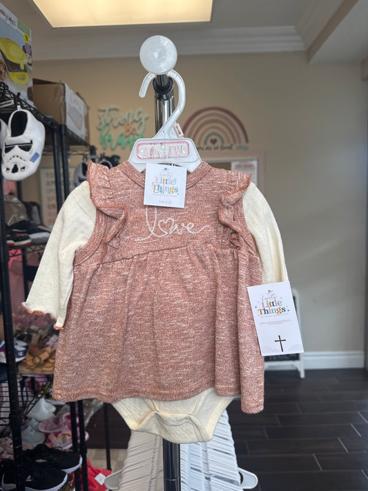 NWT Rene Rafe Bodysuit dress (0-3)