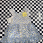 Little Lass girls blue and yellow floral dress size 2T