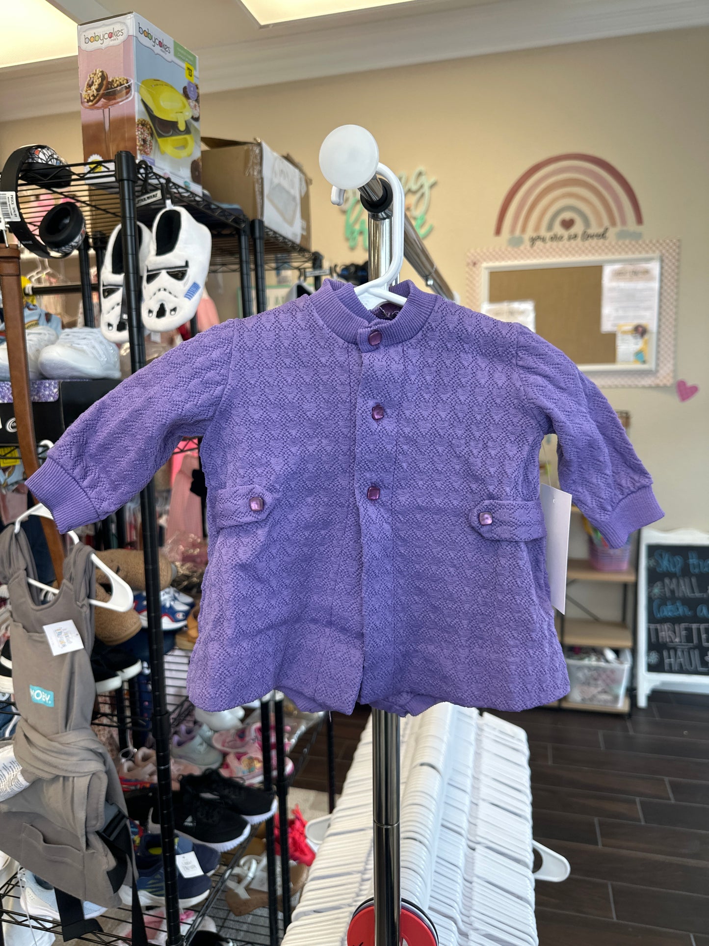 2 pc set dress and coat 3-6 months