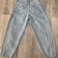 Old Navy brand, high waisted barrel leg fit