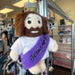 Jesus plush keychain