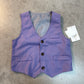 lavender boys' formal suit set vest and matching pants