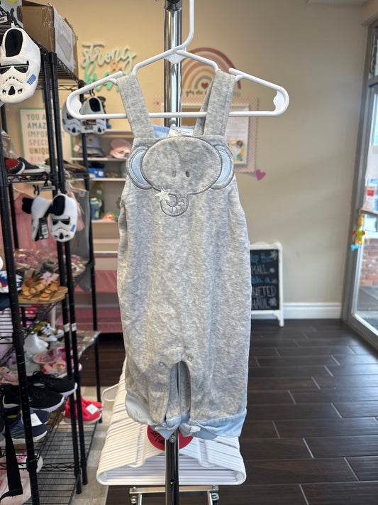 vintage 1980s baby elephant jumpsuit (6-9)