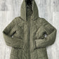 New York & Company green hooded puffer jacket