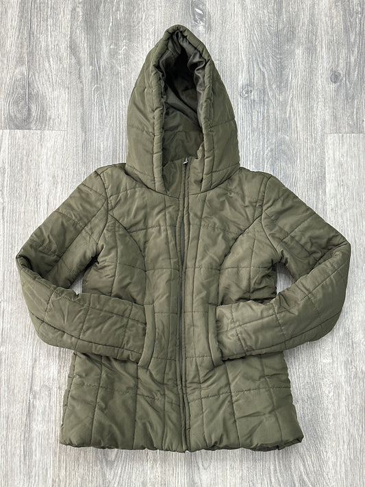 New York & Company green hooded puffer jacket