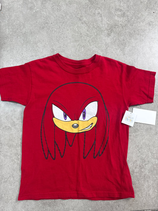 red Sonic the Hedgehog Knuckles t shirt