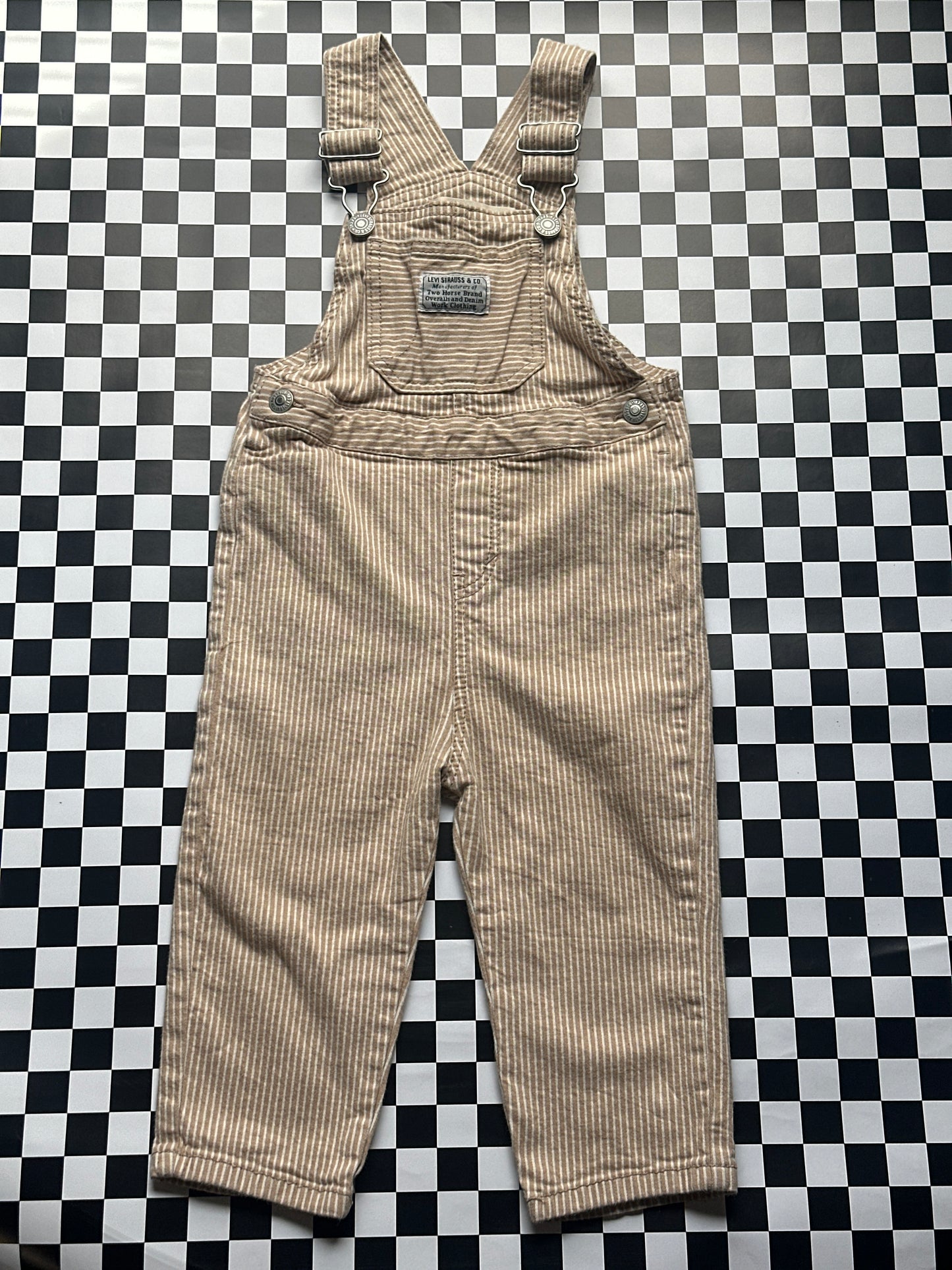 Levi striped overalls size 24M
