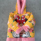 Disney Junior Minnie Mouse reversible puffer jacket with a hood and faux fur trim.