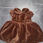 Gymboree Sweet Treats brown velvet dress