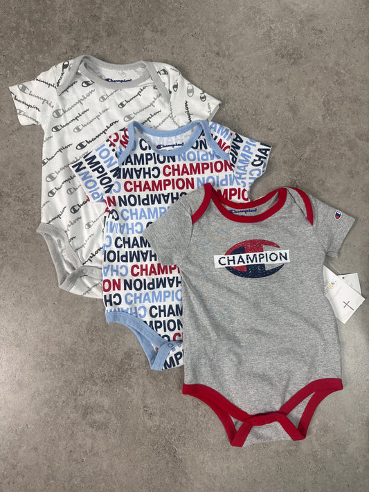 3 pc champion 9 month bodysuits