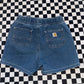 Carhartt Kids blue denim shorts 4T
