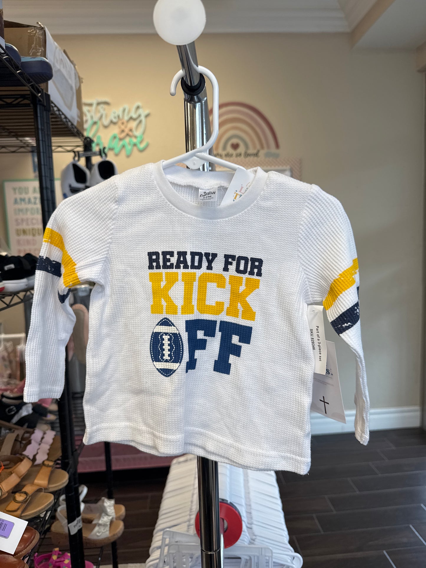 Nwt Ready for kickoff, long sleeve shirt 12m￼