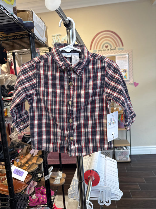 KRU button up shirt 12m