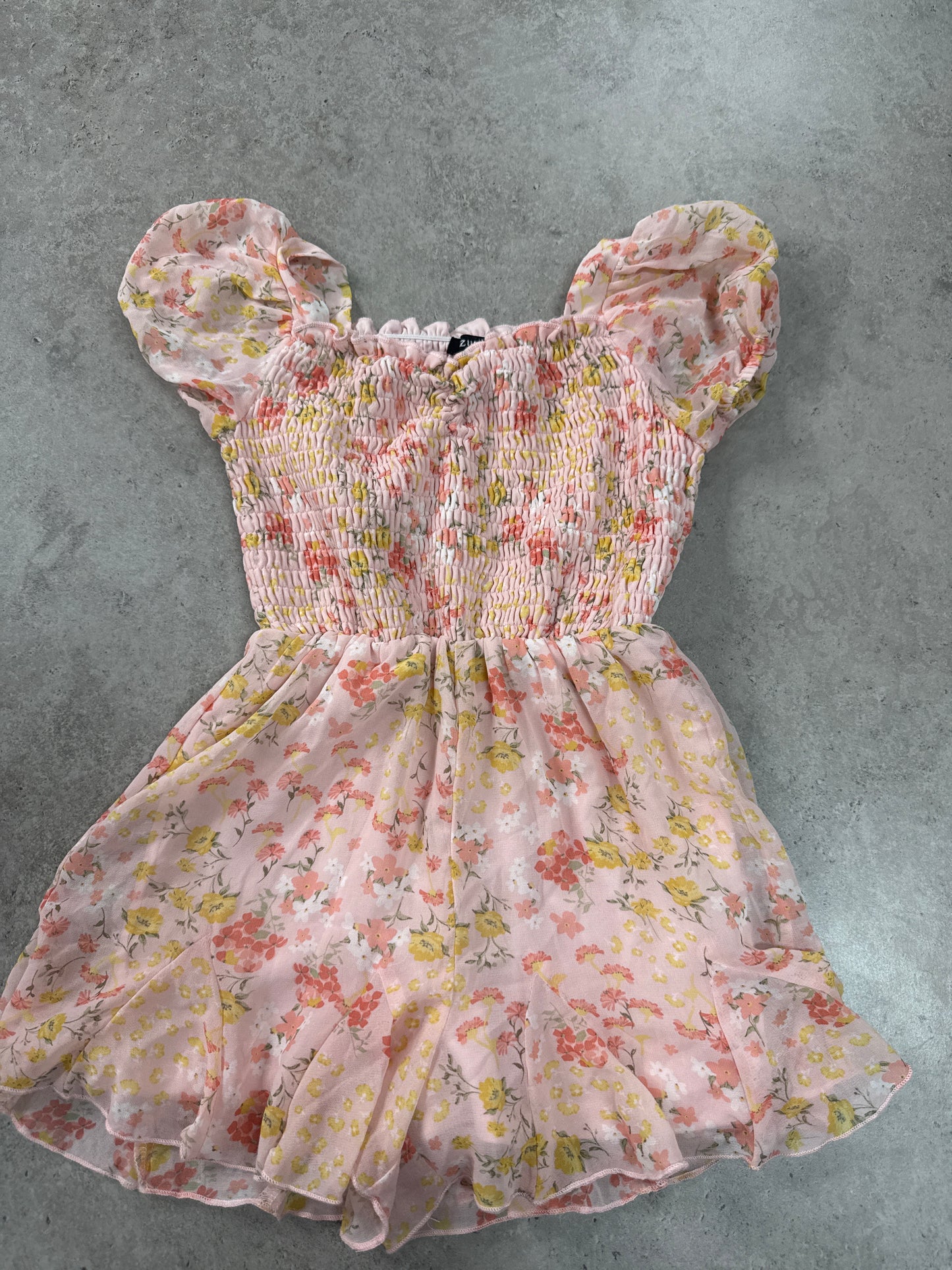 Floral dress romper
