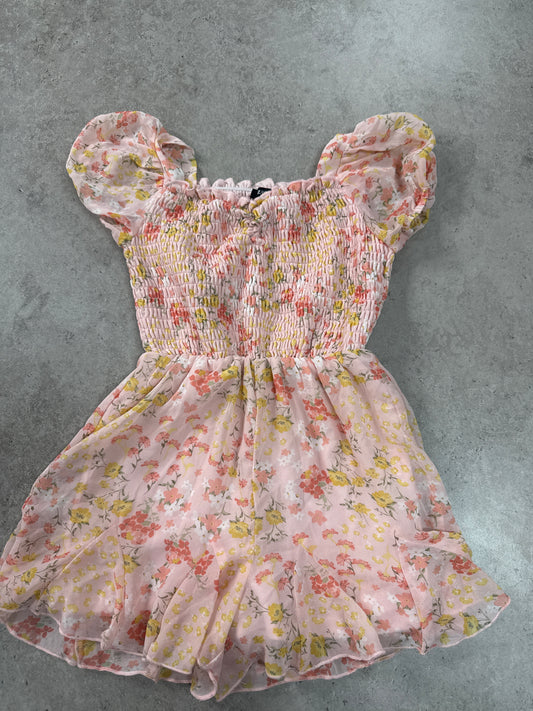 Floral dress romper