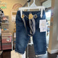 Cat & Jack Baby Boy Denim Jogger Style Pants with Suspenders.