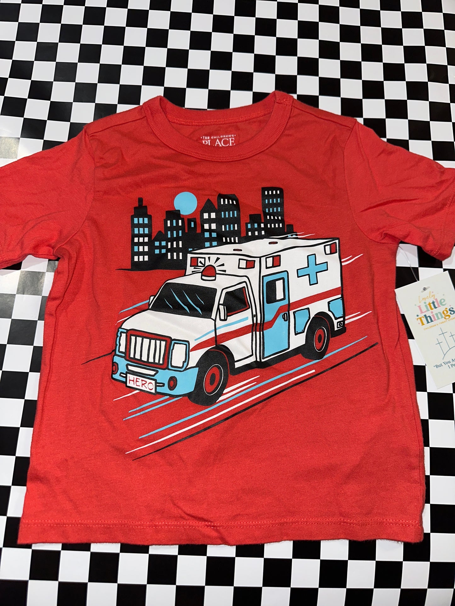 Children’s Place Red Ambulance shirt size 3T