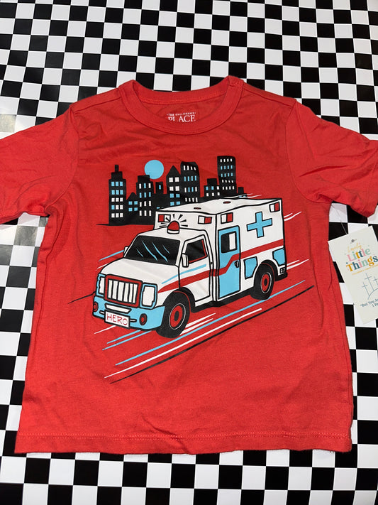 Children’s Place Red Ambulance shirt size 3T