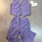 lavender boys' formal suit set vest and matching pants