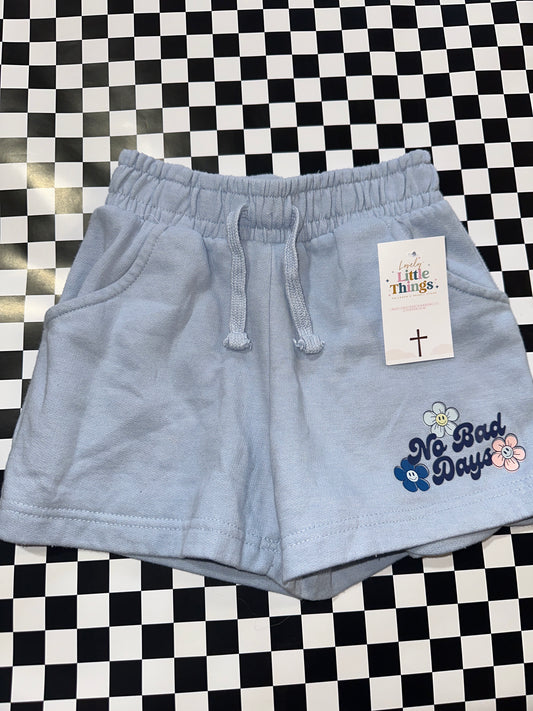 Crown of Hearts blue girls shorts size 8
