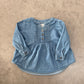 Old Navy blue chambray denim tunic-style shirt