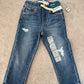 NWT pair of Old Navy Skinny Stretch jeans in a distressed blue wash and 18-24M