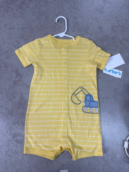 NWT Carter's Baby Boy Construction Striped