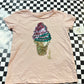 Guess Kids girls shirt size 7 pink ice cream