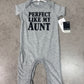 NWT Okie Dokie baby romper “perfect like my aunt”