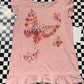 Sonoma Girls Pink Butterfly Shirt size 7