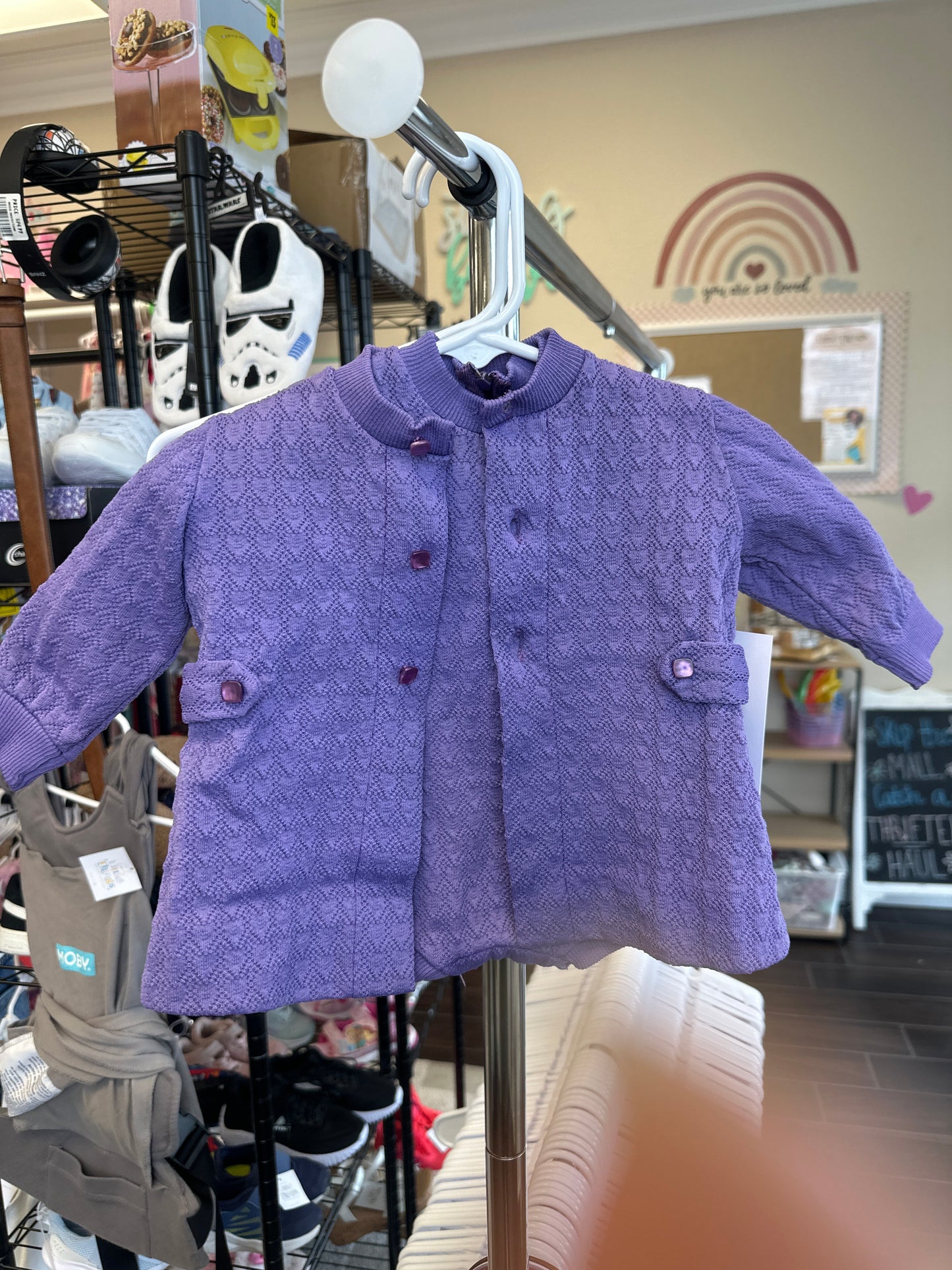 2 pc set dress and coat 3-6 months