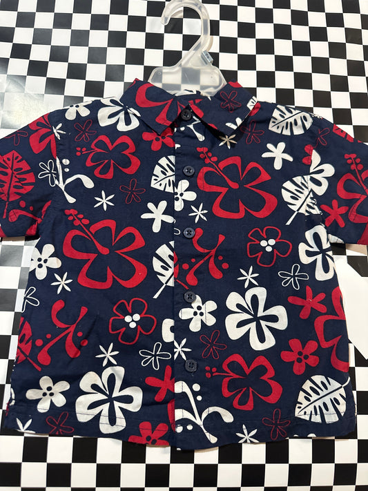 Wonder Kids boys Collard Shirt size 18 months blue